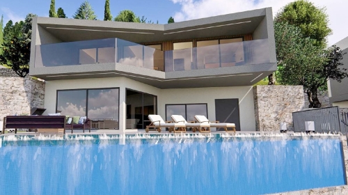 IDEJNI PROJEKT - 4 LUKSUZNE VILE S BAZENIMA | POGLED MORE | ZEMLJIŠTE 2.540 m2 | Mogućnost kompenzacije | Dubrovnik okolica